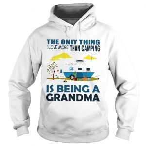 The only thing I love more than camping is being a grandma Hoodie