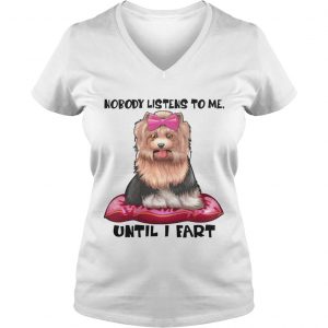 Yorkshire Terrier Funny Ladies Vneck